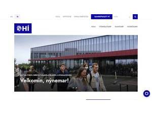 Háskóli Íslands's Website Screenshot