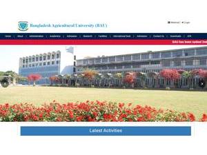 বাংলাদেশ কৃষি বিশ্ববিদ্যালয়'s Website Screenshot