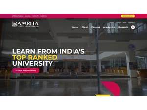 Amrita University's Website Screenshot