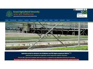 Assam Agricultural University's Website Screenshot
