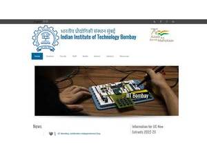 भारतीय प्रौद्योगिकी संस्थान, मुंबई's Website Screenshot