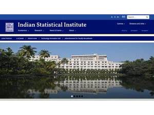 Indian Statistical Institute's Website Screenshot