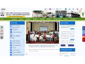 इंडियन वेटेरीनरी रिसर्च इंस्टीट्यूट's Website Screenshot