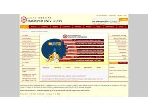 Jadavpur University's Website Screenshot