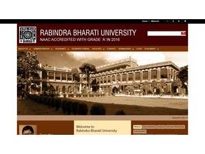 রবীন্দ্র ভারতী বিশ্ববিদ্যালয়ের's Website Screenshot