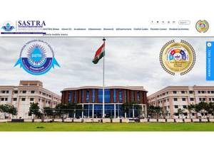 SASTRA University's Website Screenshot