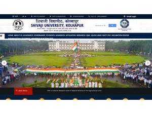 Shivaji University's Website Screenshot