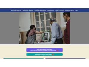 University of Calcutta's Website Screenshot
