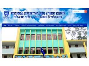 পশ্চিমবঙ্গ প্রাণী ও মৎস্যবিজ্ঞান বিশ্ববিদ্যালয়'s Website Screenshot