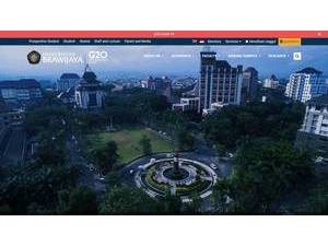 Brawijaya University's Website Screenshot