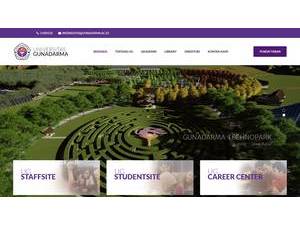 Universitas Gunadarma's Website Screenshot