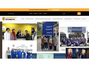 Jayabaya University's Website Screenshot