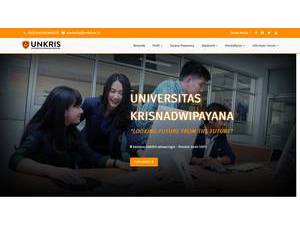 Universitas Krisnadwipayana's Website Screenshot