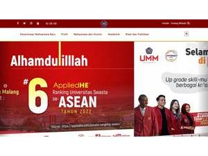 University of Muhammadiyah Malang's Website Screenshot