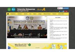 Universitas Mulawarman's Website Screenshot