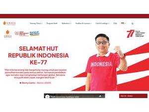 University of Surabaya's Website Screenshot
