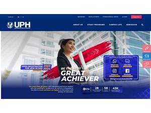 Universitas Pelita Harapan's Website Screenshot