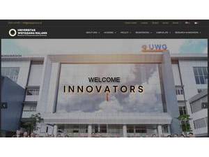 Widya Gama University's Website Screenshot