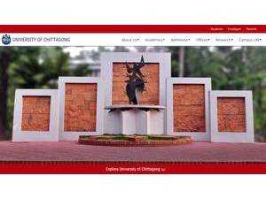 University of Chittagong's Website Screenshot