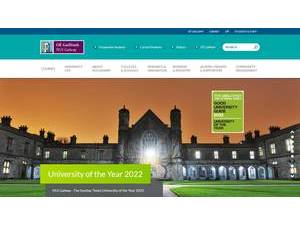 University of Galway's Website Screenshot