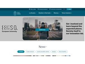 Scuola Normale Superiore di Pisa's Website Screenshot