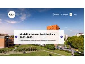 Libera Università di Lingue e Comunicazione IULM's Website Screenshot