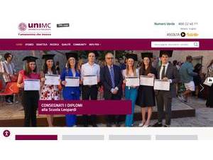 University of Macerata's Website Screenshot