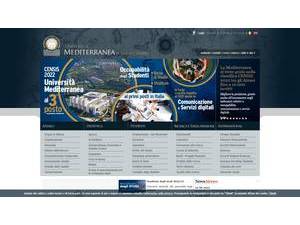 Mediterranean University of Reggio Calabria's Website Screenshot