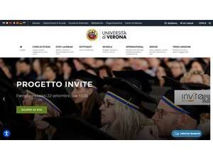 Università degli Studi di Verona's Website Screenshot