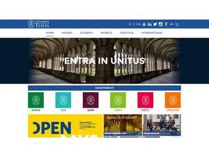 University of Tuscia's Website Screenshot