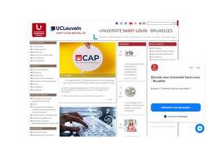 Saint-Louis University - Brussels's Website Screenshot
