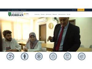 الجامعة الأردنية's Website Screenshot