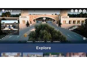 جامعة العلوم والتكنولوجيا الأردنية's Website Screenshot