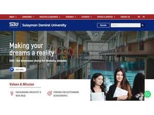 Сүлейман Демирель университеті's Website Screenshot