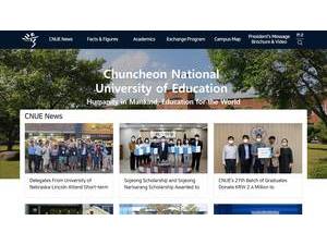 Chuncheon National University of Education's Website Screenshot