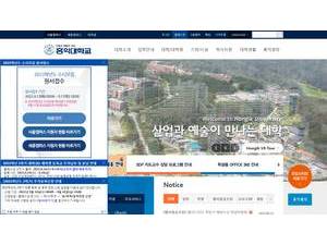Hongik University's Website Screenshot
