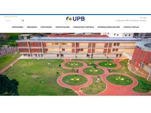 Bolivian Private University, Cochabamba's Website Screenshot