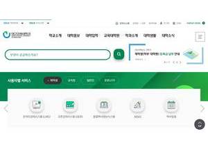 Daegu National University of Education's Website Screenshot