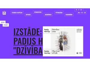 Art Academy of Latvia's Website Screenshot