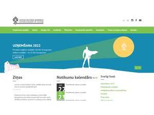 Latvian Academy of Culture's Website Screenshot