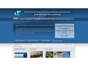 جامعة التكنولوجيا والعلوم التطبيقية اللبنانية - الفرنسية's Website Screenshot