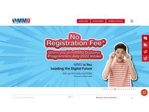 Multimedia University's Website Screenshot