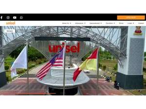 University of Selangor's Website Screenshot