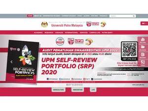 Putra Malaysia University's Website Screenshot