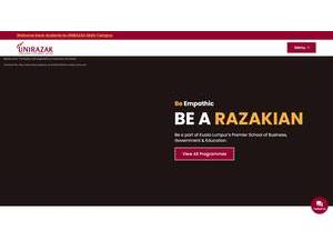 Tun Abdul Razak University's Website Screenshot