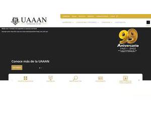 Antonio Narro Agrarian Autonomous University's Website Screenshot