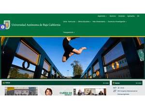 Autonomous University of Baja California's Website Screenshot