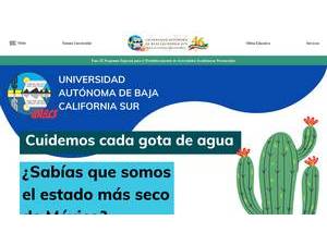 Autonomous University of Baja California Sur's Website Screenshot