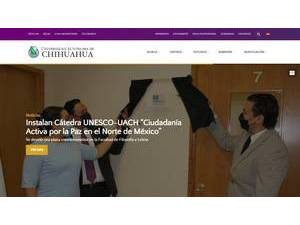 Autonomous University of Chihuahua's Website Screenshot