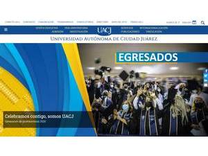 Autonomous University of Ciudad Juárez's Website Screenshot